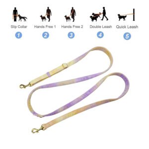 Adjustable Length Corduroy Dog Lead