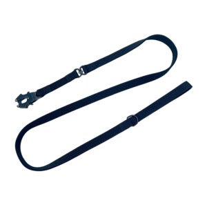 Black Strong Tactical Dog Leash With Frog Clip