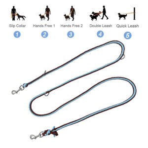 Hand Made Braided Rope Waist Strap And Should Strap Dog Leash