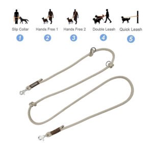Dual Hook Rope Dog Leash