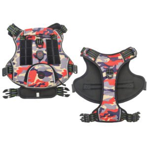 Comoflage 900d Oxford Fabric Big Dog Harness With Led Light