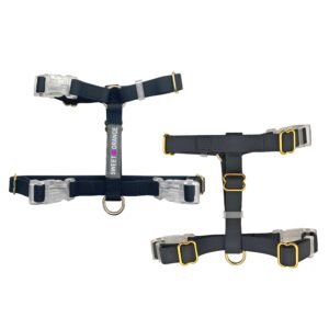 Waterproof Pvc Silicone Coated Webbing Dog Harness With Clear Buckle