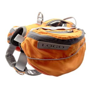 Dog Harness With Saddle Bag For Camping Hiking Travel