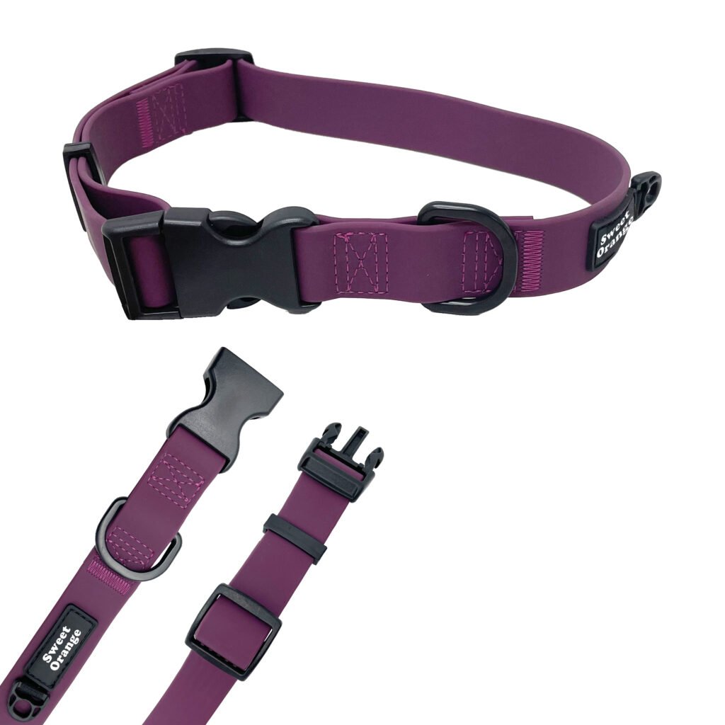 Custom waterproof dog collar, easy clean pet collars OEM ODM bulk supply